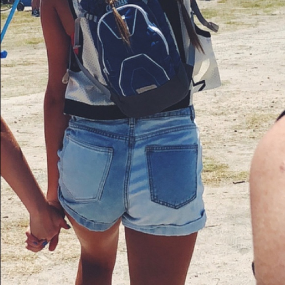 Pacsun mixed color jean shorts